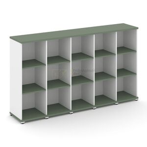 Стеллаж пять узких секций, 3 ниши