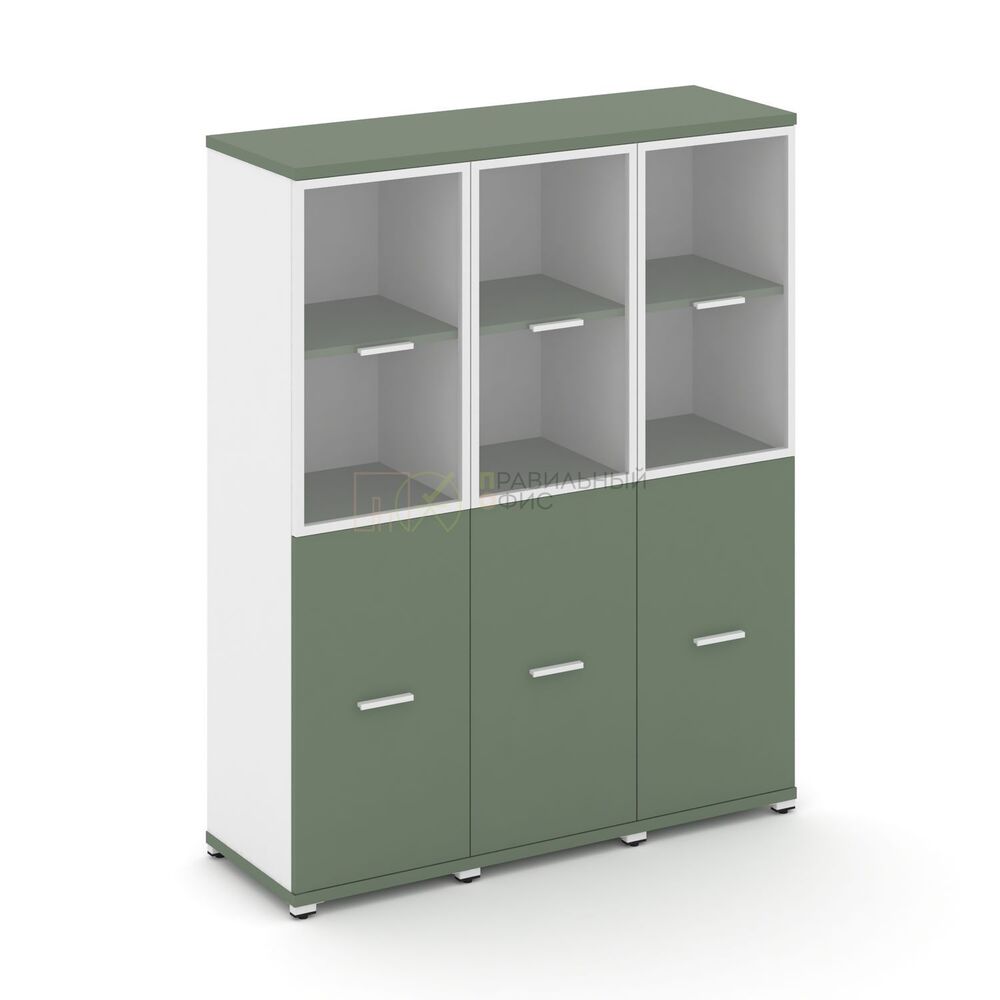 Шкаф три узкие секции, 4 ниши