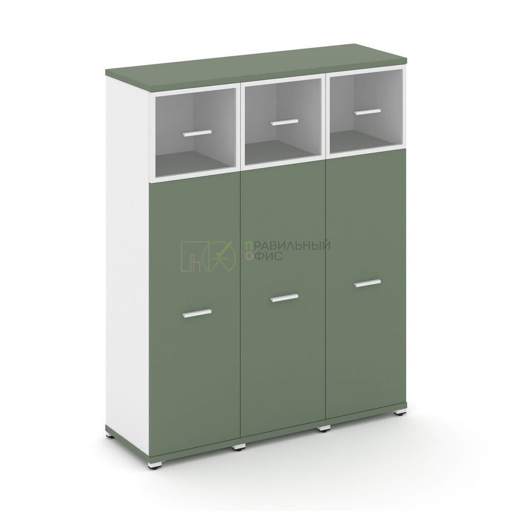 Шкаф три узкие секции, 4 ниши