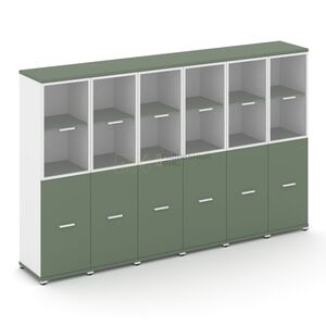 Шкаф шесть узких секций, 4 ниши