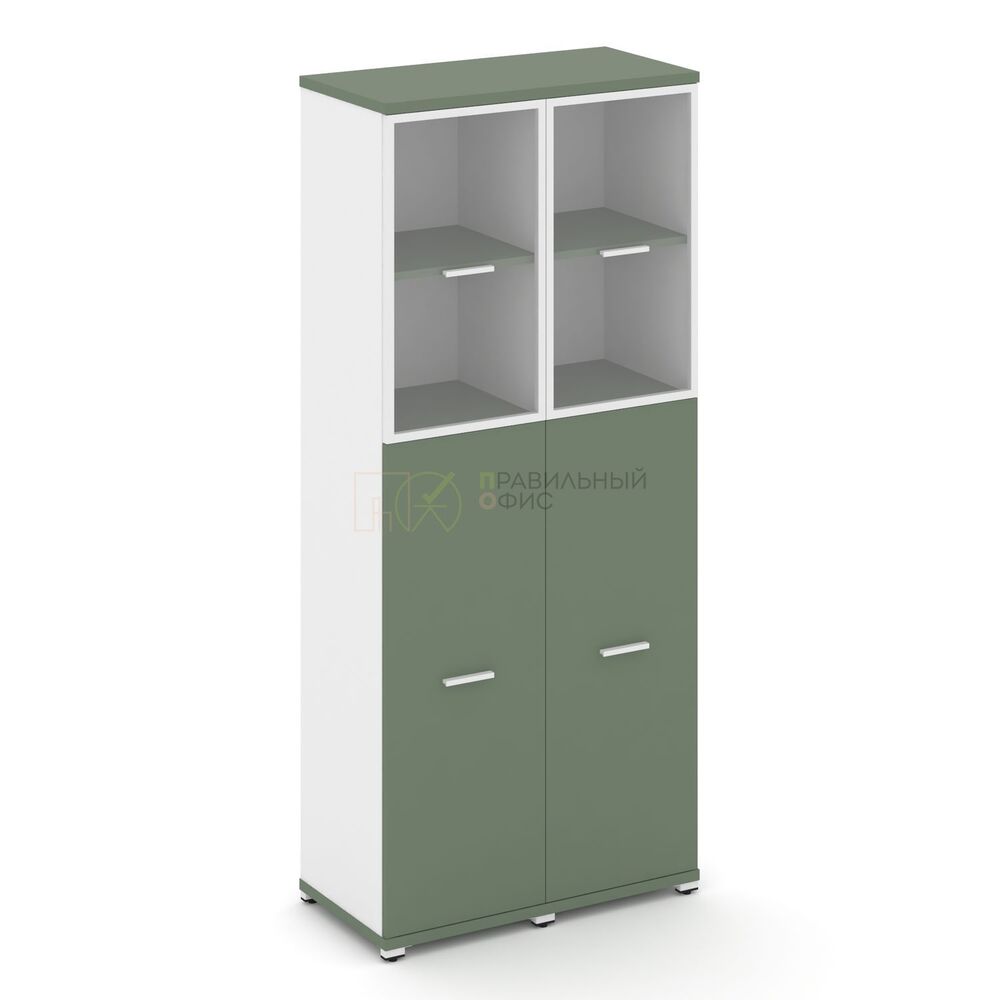 Шкаф две узкие секции, 5 ниш