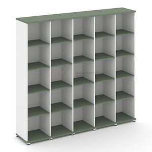 Стеллаж пять узких секций, 5 ниш