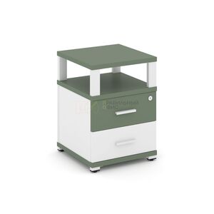 Тумба приставная 2 ящика с надставкой