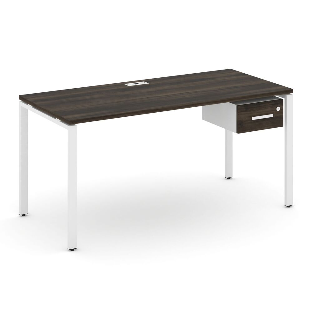 Стол рабочий с подвесной тумбой с одним ящиком