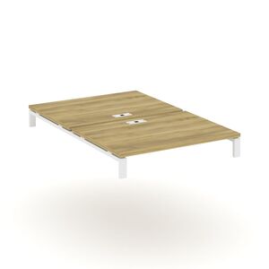 Двойной стол надставка на две опорные тумбы