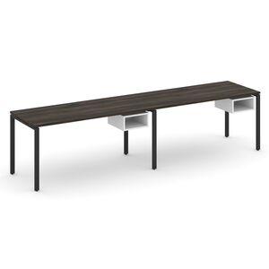 Рабочая станция односторонняя с подвесными тумбами на 2 места