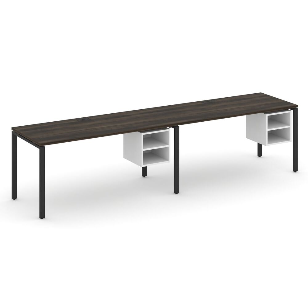 Рабочая станция односторонняя с подвесными тумбами на 2 места