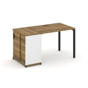 Стол рабочий с опорным шкафом купе