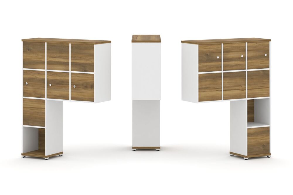 Надставка высокая + (Задняя стенка 8 шт) + (Распашной фасад - 6 шт)