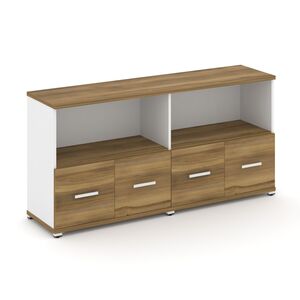 Шкаф две широкие секции, 2 ниши