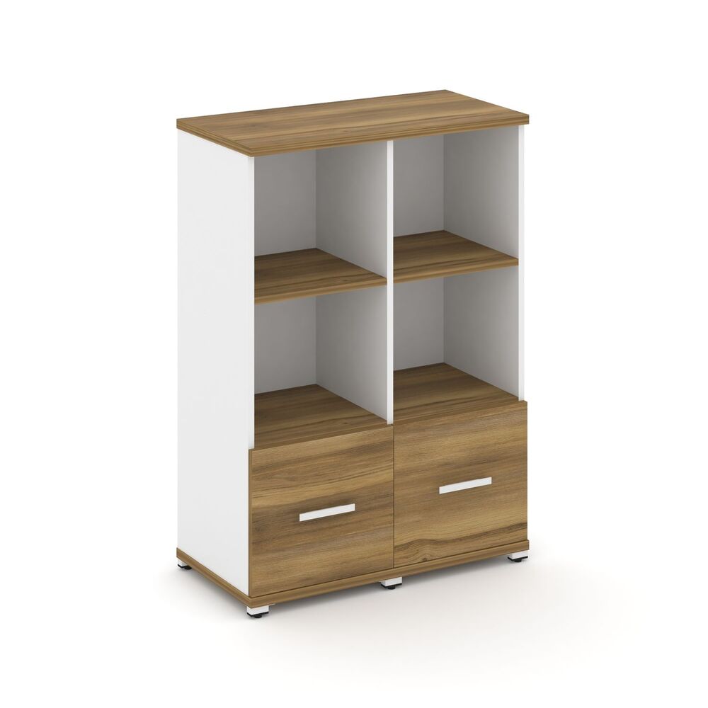 Шкаф две узкие секции, 3 ниши