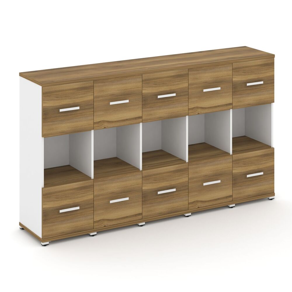 Шкаф пять узких секций, 3 ниши