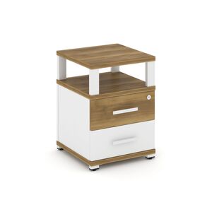 Тумба приставная 2 ящика с надставкой