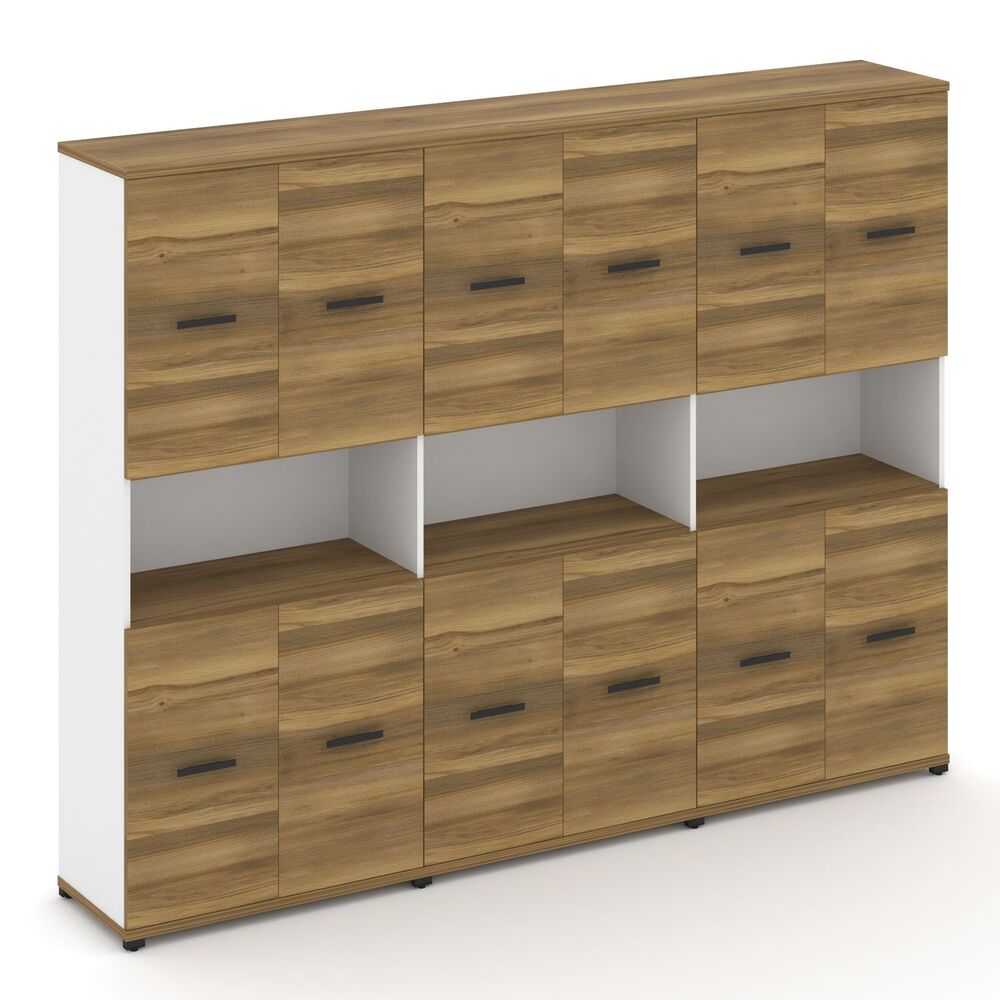 Шкаф три широкие секции, 5 ниш