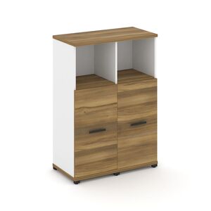 Шкаф две узкие секции, 3 ниши