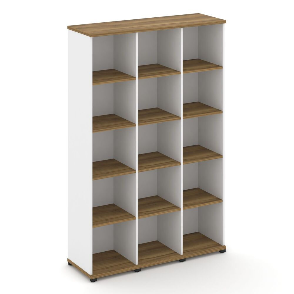 Стеллаж три узкие секции, 5 ниш