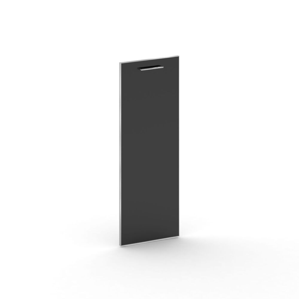 Комплект фасада среднего стекло в раме (лакобель черный) правый