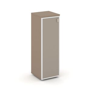 Шкаф средний узкий левый (1 средний фасад стекло лакобель в раме)