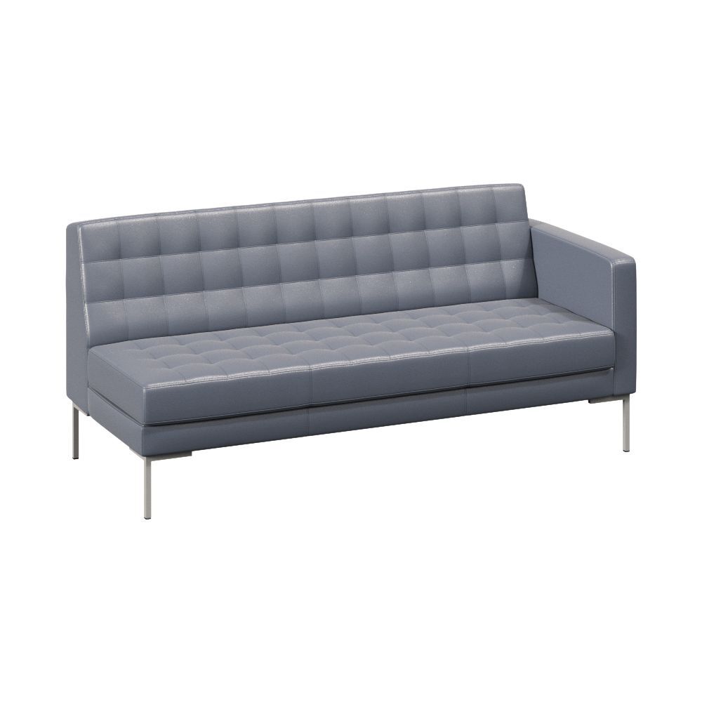 Секция с подлокотником трехместная левая