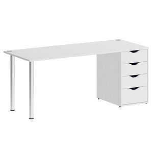 Стол письменный (опоры хром)