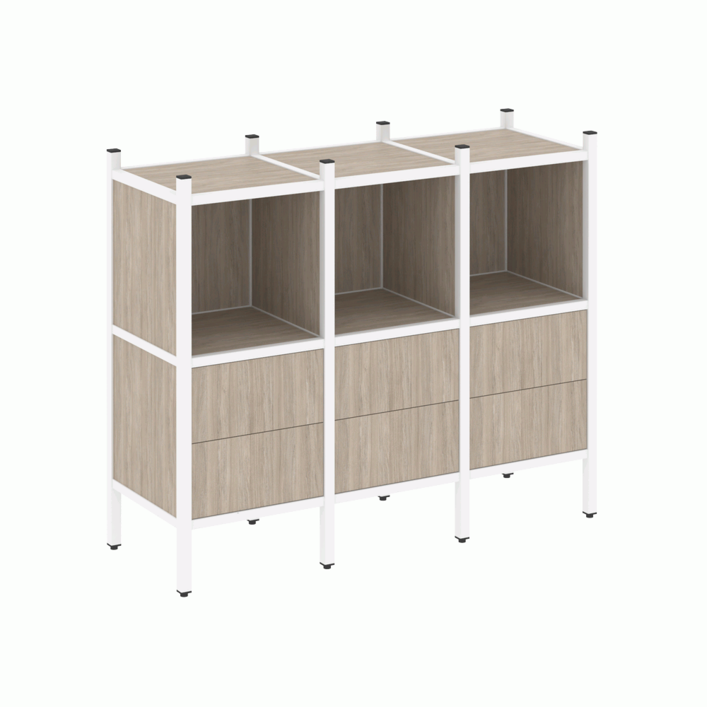 Прямой стеллаж наборный