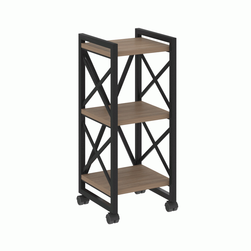 Стеллаж на колесных опорах-3 полки