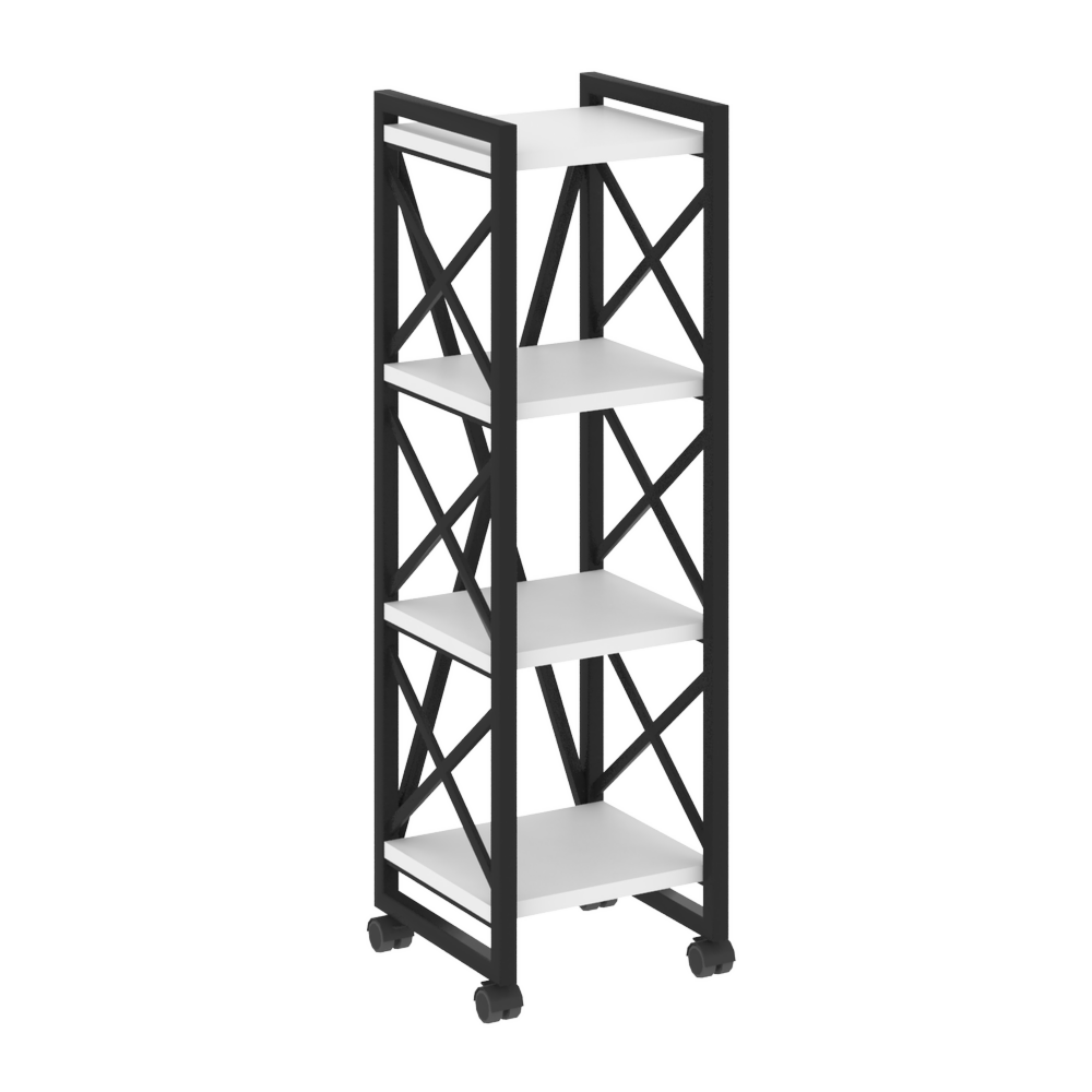 Стеллаж на колесных опорах-4 полки