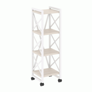 Стеллаж на колесных опорах-4 полки