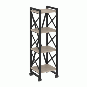 Стеллаж на колесных опорах-4 полки