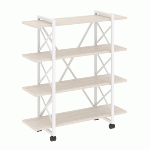 Стеллаж на колесных опорах-4 полки