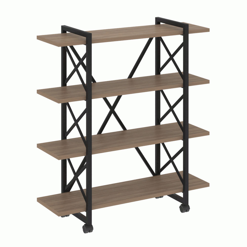 Стеллаж на колесных опорах-4 полки