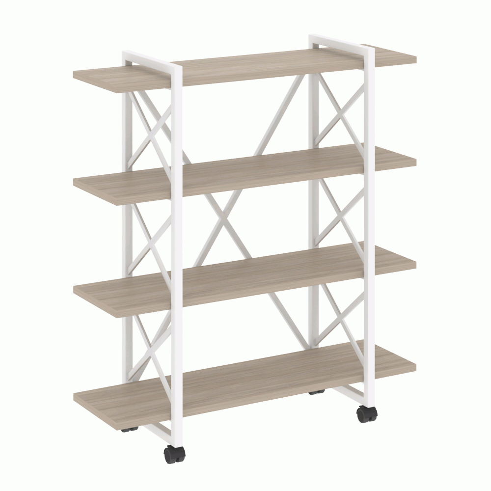 Стеллаж на колесных опорах-4 полки