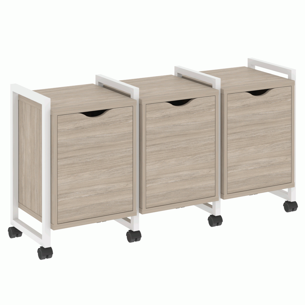 Тумба на колесных опорах наборная. Вариант №5