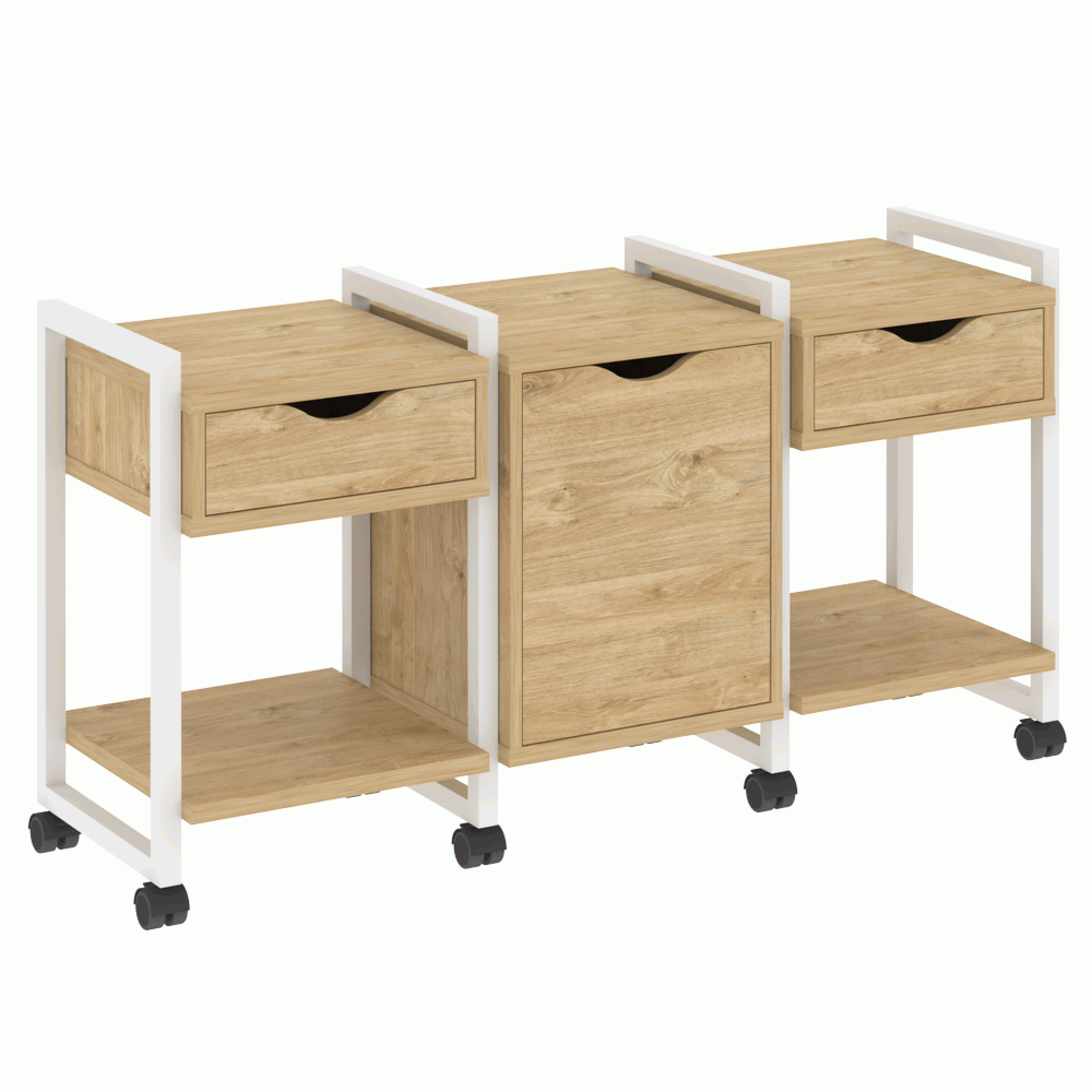 Тумба на колесных опорах наборная. Вариант №6