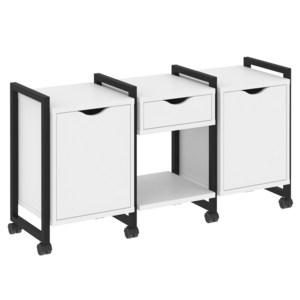 Тумба на колесных опорах наборная. Вариант №7