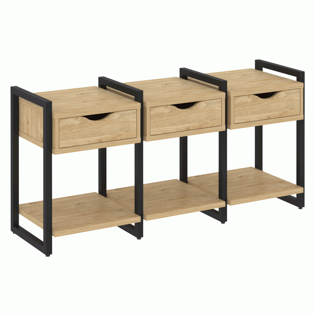 Тумба на регулируемых опорах наборная. Вариант №4