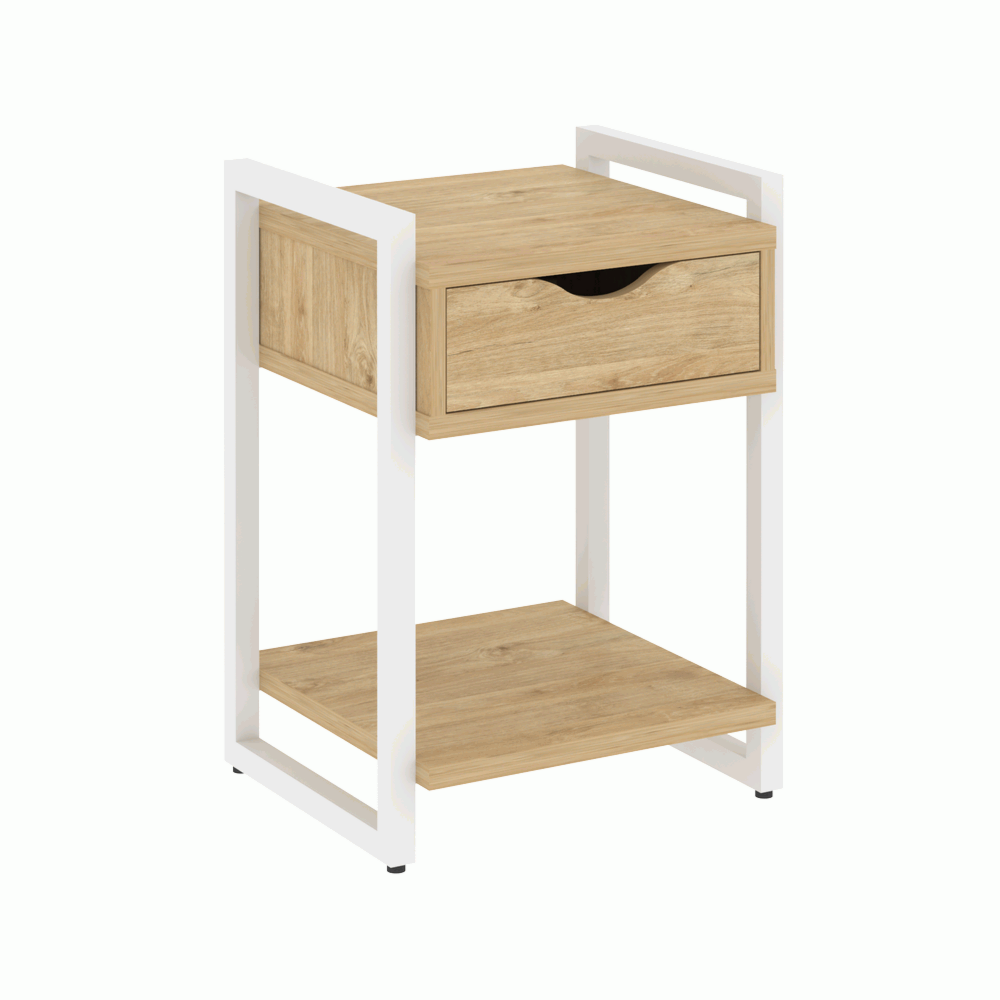 Тумба на регулируемых опорах с ящиком и полкой