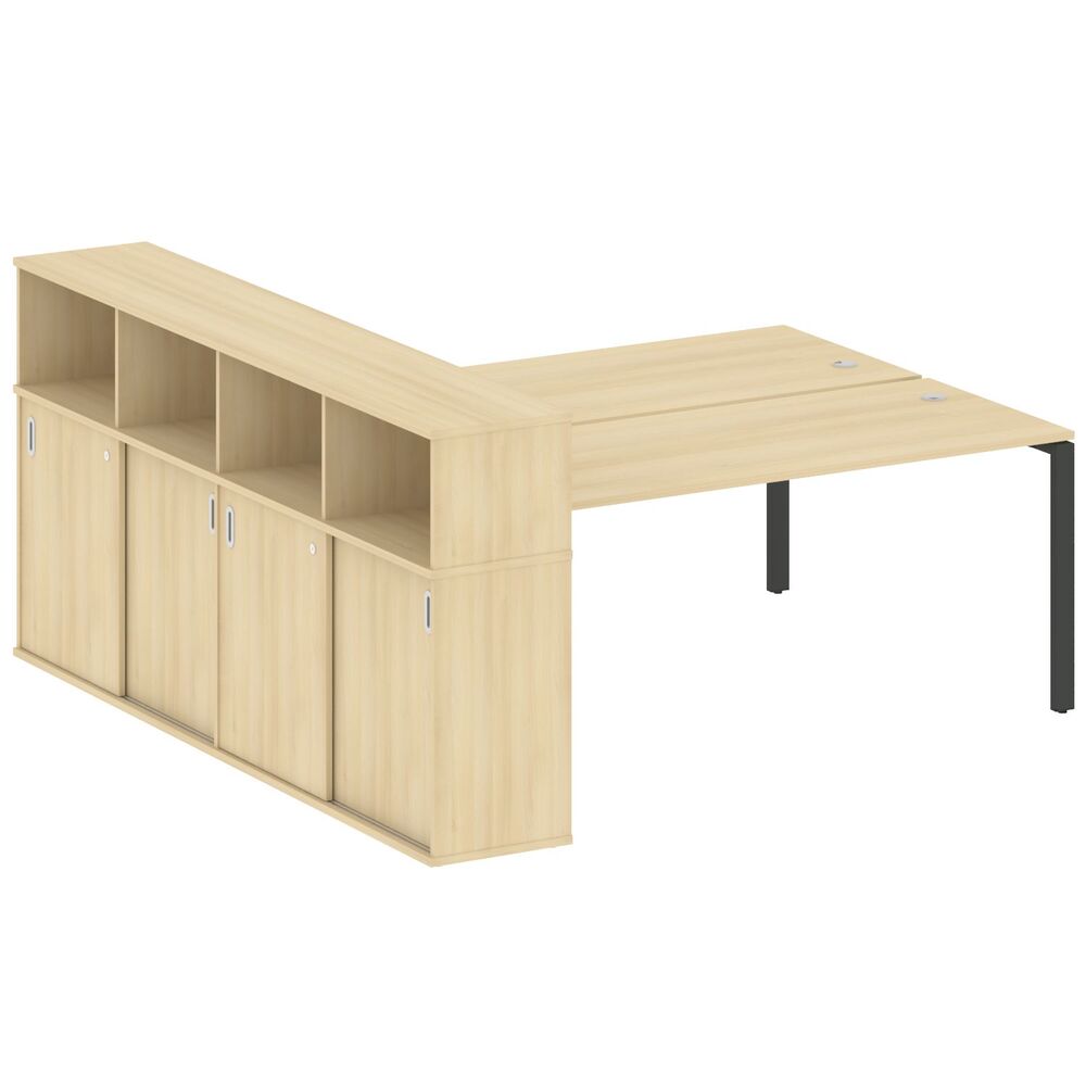 Рабочая станция с опорным шкафом-купе