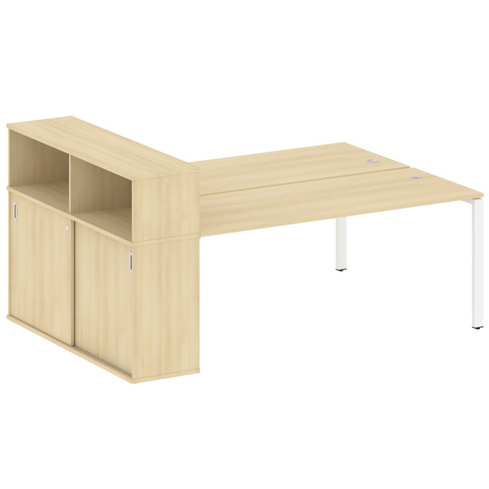 Рабочая станция с опорным шкафом-купе