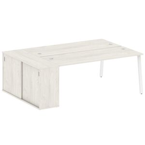 Рабочая станция на А-образном м/к с опорным шкафом-купе