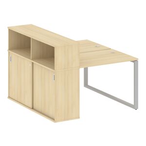 Рабочая станция на О-образном м/к с опорным шкафом-купе