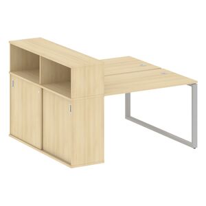 Рабочая станция на О-образном м/к с опорным шкафом-купе