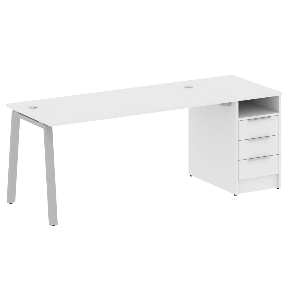 Рабочая станция на А-образном м/к с опорной тумбой