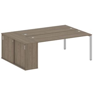 Рабочая станция с опорным шкафом-купе