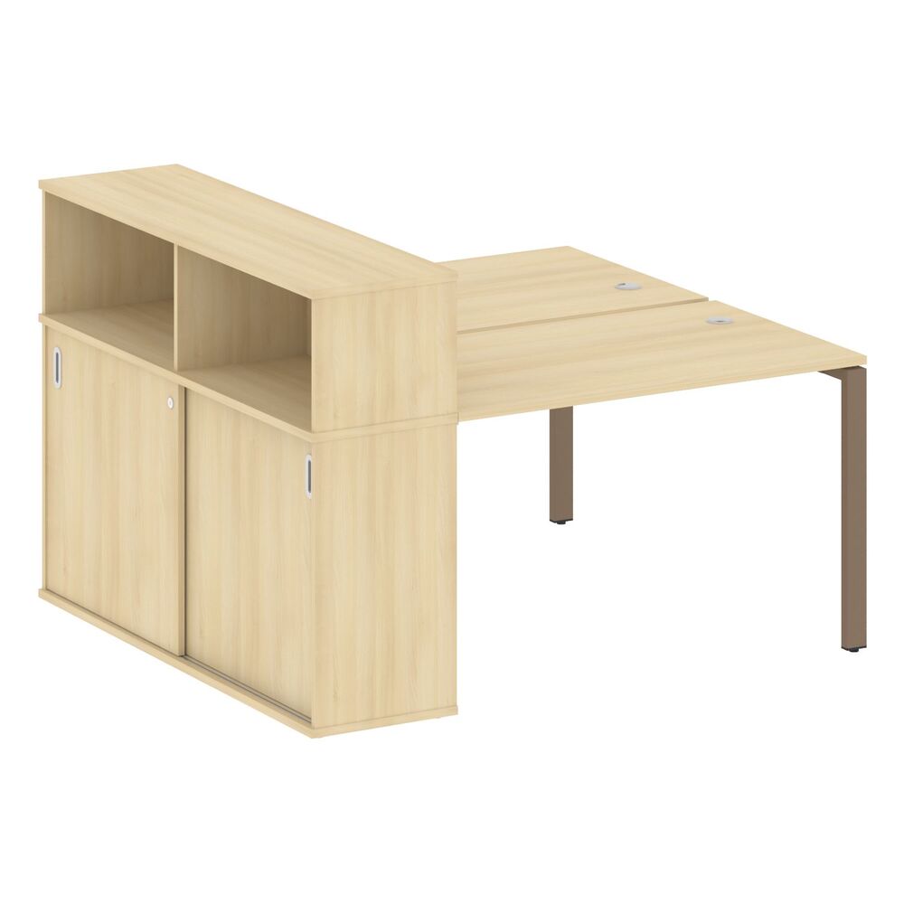 Рабочая станция с опорным шкафом-купе