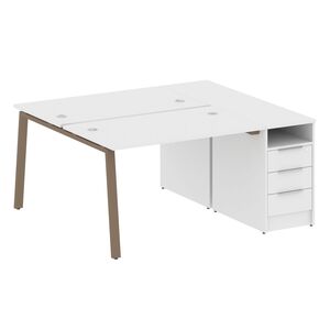 Рабочая станция на А-образном м/к с опорной тумбой