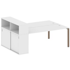 Рабочая станция с опорным шкафом-купе