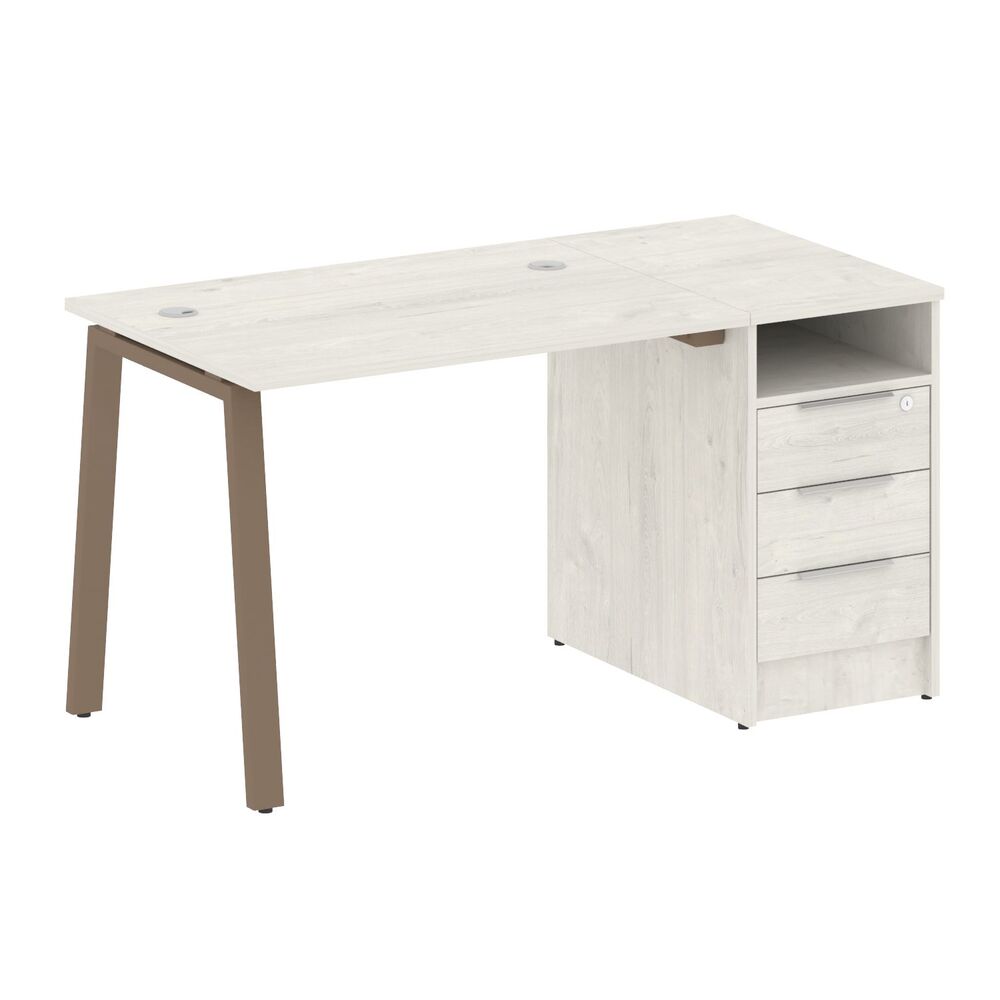 Рабочая станция на А-образном м/к с опорной тумбой