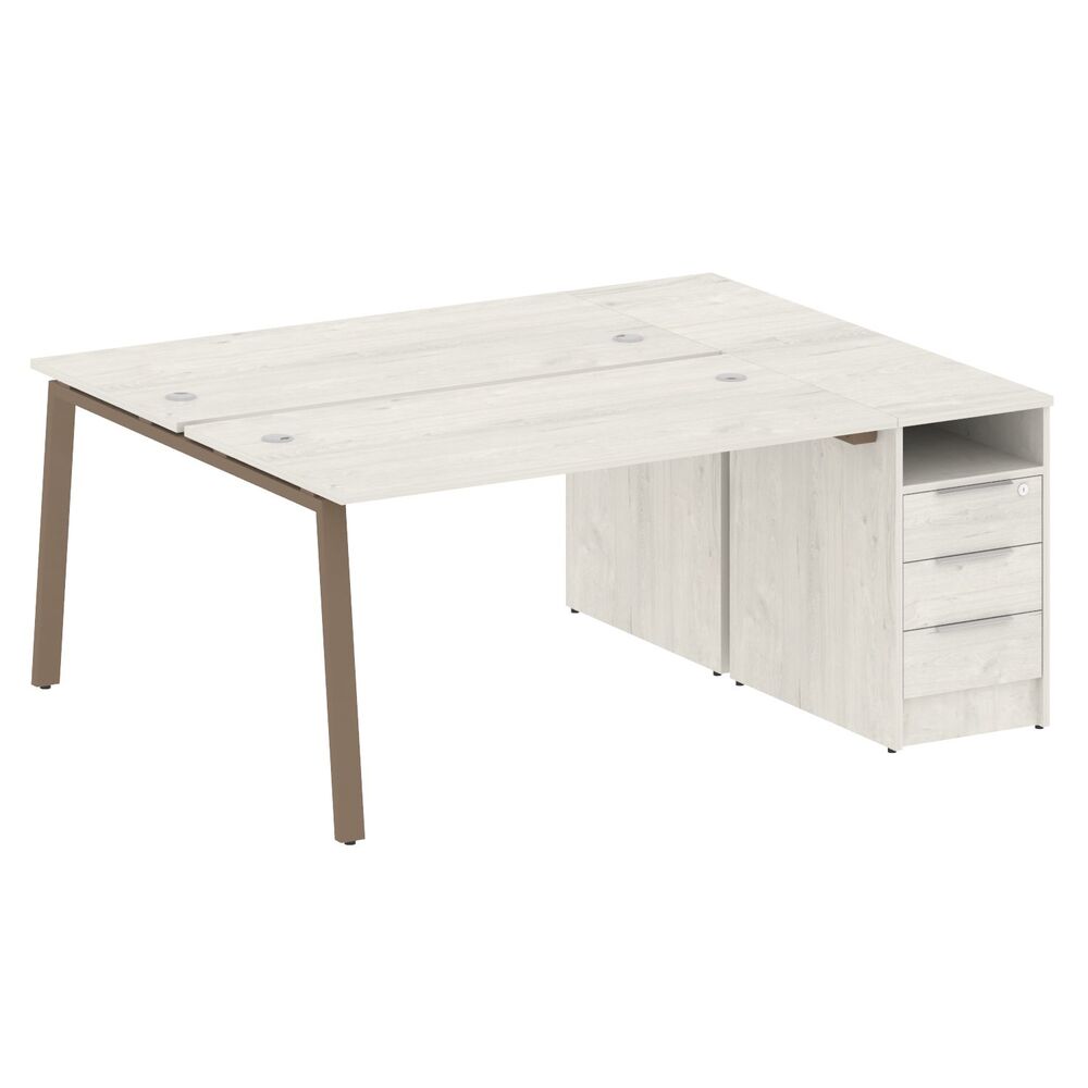 Рабочая станция на А-образном м/к с опорной тумбой