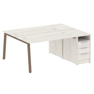 Рабочая станция на А-образном м/к с опорной тумбой